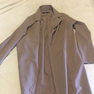 Lightweight camel trench coat